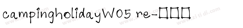 campingholidayW05 re字体转换